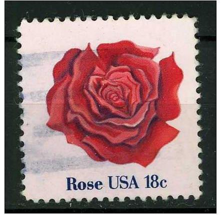 USA 1981 - Scott 1876 used - 18c, Rose 