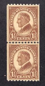 605 Mint,OG,NH... Line Pair