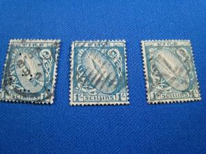 IRELAND  -  SCOTT #76   LOT OF 3  -  used    (wwi16)