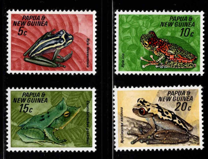 PNG Papua New Guinea Scott 257-260 MNH** Frog stamp set