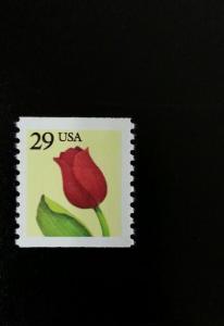 1992 29c Tulip, Coil Scott 2526 Mint F/VF NH