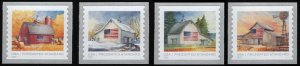 2022 US Stamp -  Flags on Barns - Four Coil Singles - Scott# 5684-5687 3K/10K