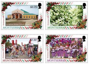 Montserrat - 2009 Christmas Events - Set of 4 - MNH