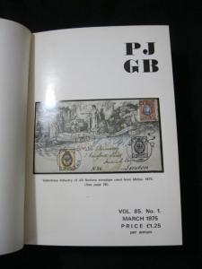 PHILATELIC JOURNAL OF GREAT BRITAIN BOUND VOL 85-87 1975-77