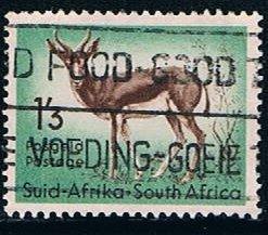 South Africa 209, 1/3 Springbok, used, VF