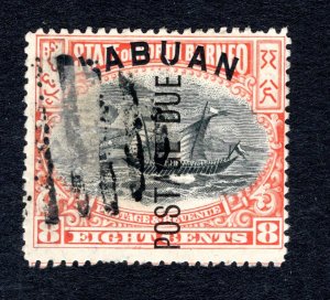 Labuan SC# J6   F/VF, Used, CV $3.00 .... 3370051