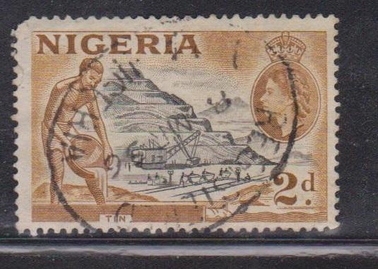 NIGERIA Scott # 83 Used - QEII & Mining Industry