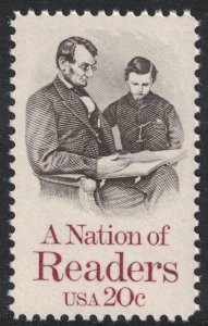 1984 A Nation Of Readers Single 20c Postage Stamp, Sc# 2106, MNH, OG