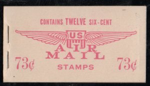 US #C39a COMPLETE BOOK, BKC4, VF mint never hinged, early airmail booklet pan...