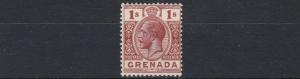 GRENADA  1921 - 31   S G 129   1/-  CHESTNUT     MH 