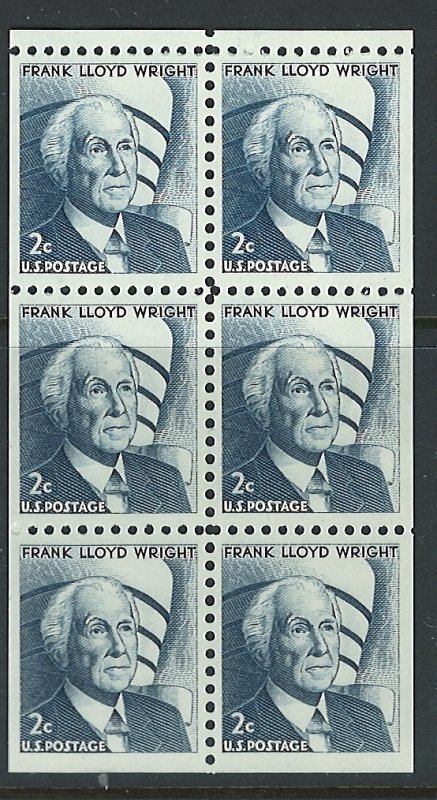 US  Scott 1280c MNH! Booklet Paneof 6!