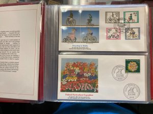 *WEST GERMANY 1985-86 COLLECTION 50 DIFFERENT FLEETWOOD FDCs IN ALBUM  FS2602