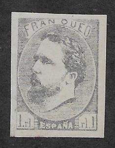 SPAIN SC#  X2  BLACK 1ST REPRINT  VF/MOG 1873