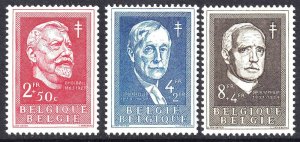 BELGIUM B583-B585 OG LH L/M VF BEAUTIFUL GUM $63 SCV KEY STAMPS