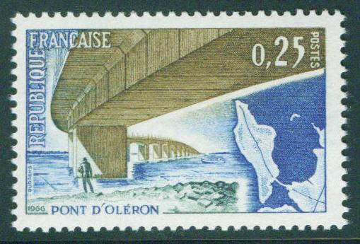 France Scott 1162 MNH** 1966 Oleron Bridge stamp