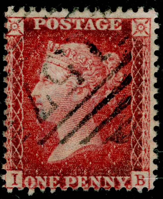 SG40, 1d rose-red, LC14, FINE USED. Cat £12. IRELAND. IB