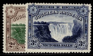 SOUTHERN RHODESIA GV SG29-30, 1932 complete set, M MINT. Cat £30.