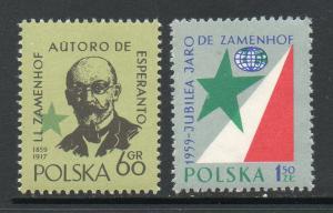 Poland #859-860 Mint Never Hinged E499