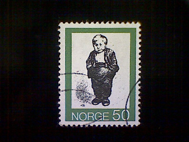 Norway (Norge), Scott #599, used (o), 1972, The Little Man, 50 øre