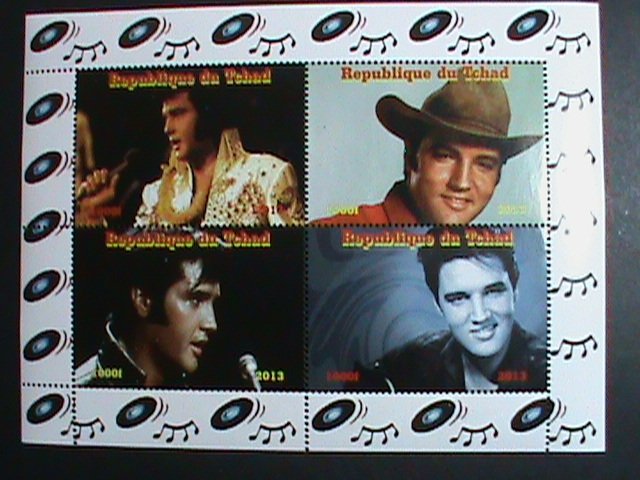 CHAD STAMP 2013-ROCK & ROLL MOVIE STAR ELVIS PRESLEY MNH:SHEET#1  VERY FINE