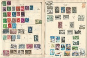 Finland Stamp Collection on 18 Scott International Pages, JFZ