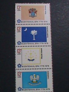 ​UNITED STATES -1976 PROMOTION- STATE FLAGS MNH  BLOCK  WE SHIP TO WORLD WIDE