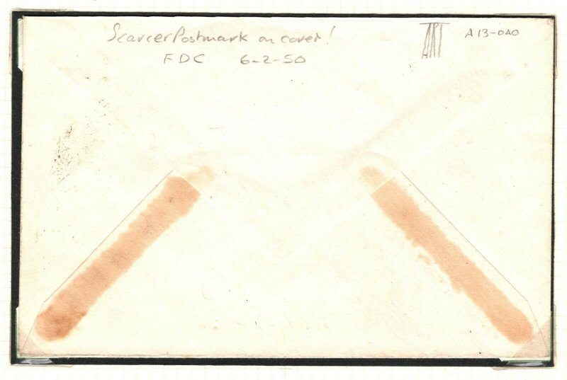 BOIC BA ERITREA FIRST DAY COVER Asmara Forces Unusual Cancel FDC 1950 EP180