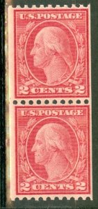 IR: US 450 MNH pair CV $65