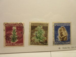 ITALY  Scott  544-546  set  USED  LotX  Cat $34.90