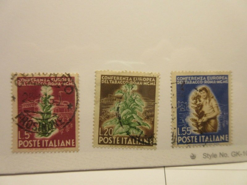 ITALY  Scott  544-546  set  USED  LotX  Cat $34.90