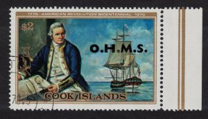 Cook Is. Captain Cook Ovpt 'O.H.M.S.' Margin 1978 Canc SG#O29