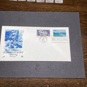 First Day Cover 1984 25th Anniversary St. Lawrence Seaway Opening-US/Canada