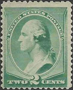 # 213 Green Mint Minor Fault George Washington