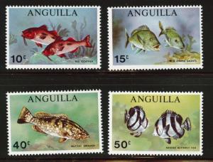 ANGUILLA Scott 83-86 MNH** fish set 