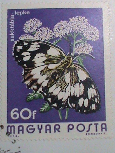 HUNGARY-FDC COVER-1974-SC#2317 COLORFUL BEAUTIFUL LOVELY BUTTERFLIES LARGE MNH