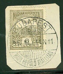HUNGARY 1917, Early Military Airplane Exhibition cancel, VF (3)