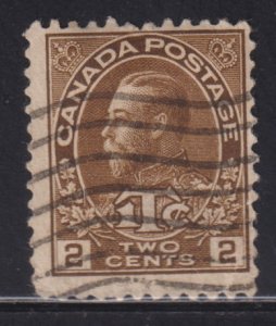 Canada MR4 King George V - War Tax 2¢ 1916