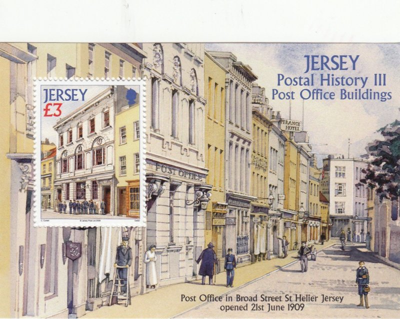 Jersey 2009  Postal History. Miniature Sheet  NHM