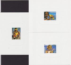 FRENCH POLYNESIA 1986 Children set of 3 deluxe proofs.......................4039