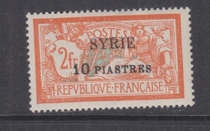 SYRIA, 1924 SYRIE 10pi. on 2f. Orange & Green, lhm.
