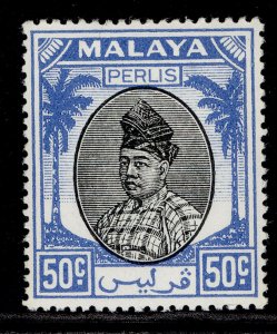MALAYSIA - Perlis GVI SG24, 50c black & blue, NH MINT. 