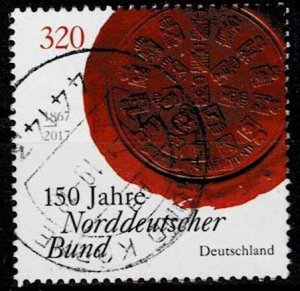 Germany 2017, Sc.#2985 used 150th Anniversary of the North German Confederation