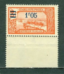 GUADELOUPE 1924  #90 MARGIN STAMP MNH