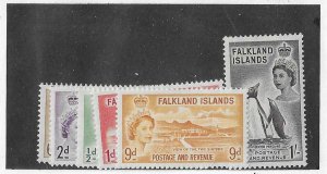 Falkland Islands Sc #122-7 set of 6  OG VF