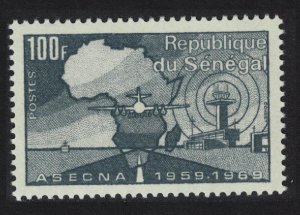 Senegal Aviation Tenth Anniversary of ASECNA 1969 MNH SG#414