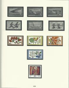 1961-1985 Berlin Unused Never Hinged Stamp Collection In Safe Album