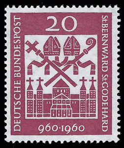 Germany FRG 1960 St. Bernward & Godehard millennium Sc 817 **