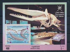 [32770] Oman 1993 Marine Life Whales Dolphins MNH  Sheet