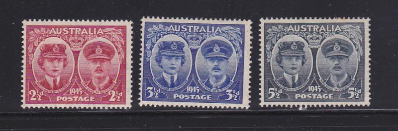 Australia 197-199 Set MHR Duke and Duchess of Gloucester (C)