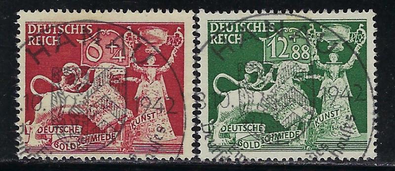 Germany Reich Scott # B206 - B207, used